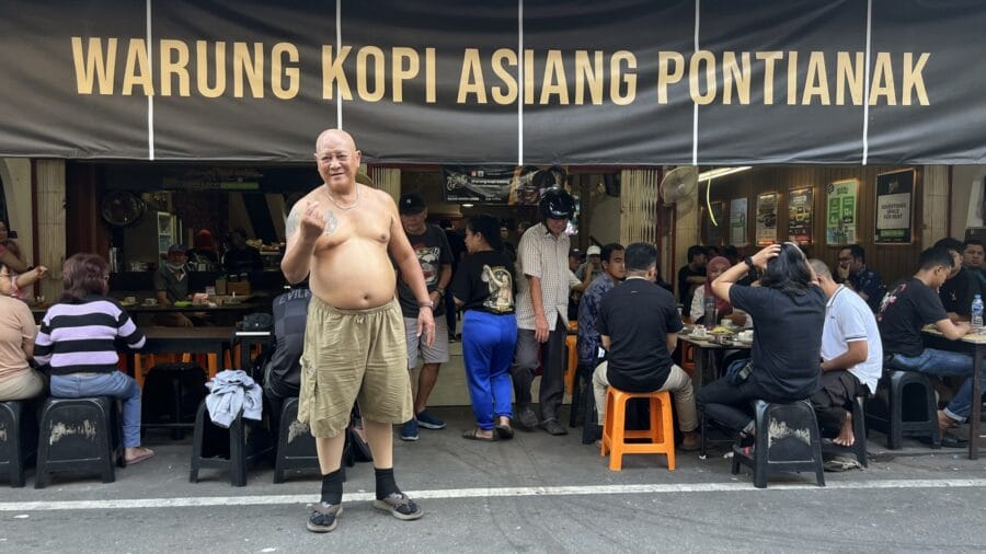 Pontianak's unique coffee experience: 'Topless' coffeeshop owner brews up a  storm at Warung Kopi Asiang | DayakDaily