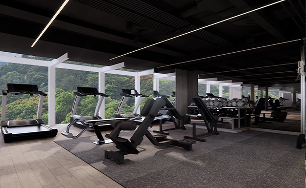 Fasilitas gym di Padma Hotel Bandung