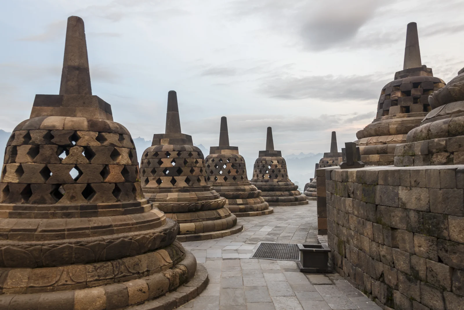 Stupa Candi Borobudur di Magelang, Jawa Tengah